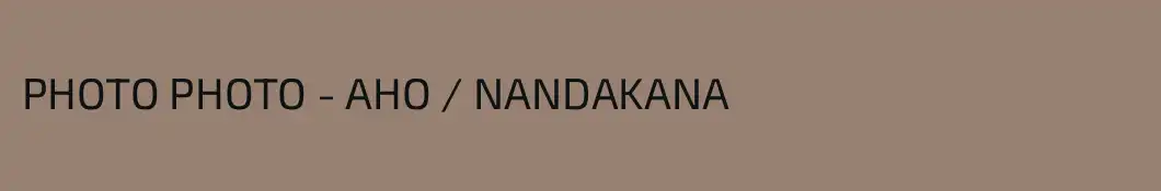 PHOTO PHOTO - AHO / NANDAKANA